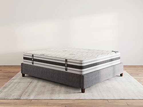 Ottomanson Queen 12" Hybrid Mattress - Meditation Antistatic Quilted Cover - Made in USA - Firm Support - Individually Pocketed Coils & CertiPUR-US Foam - Fiberglass-Free - Bed in a Box