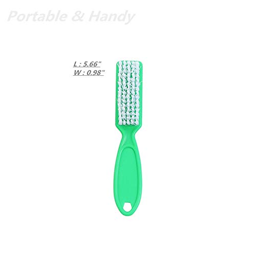 6 Pcs Handle Grip Nail Brush, Nail Cleaning Brushes