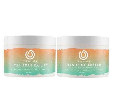 Black Ice Type Scented 100% Shea Butter - 2 x 8 oz Jars