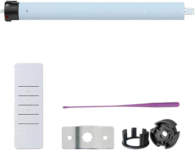 DC24V Motorized Remote Control Roller Shade Motor Kit, 45mm Brushless Electric Blind Motor for Outdoor Awning & Windproof Shades, Heavy Duty Automation (50 N.m for Φ63mm（2-1/2"") Groove Tube