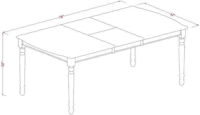 East West Furniture DODA9-LWH-12 9 Piece Dinette Set Contains a Rectangle Dining Table with Butterfly Leaf and 8 Polyester Fabric Upholstered Chairs, Linen White