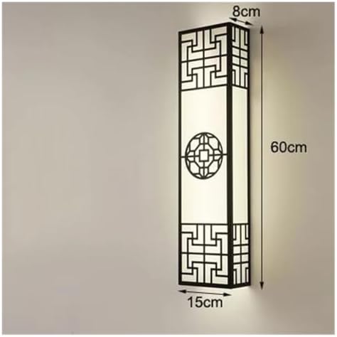 Chinese Zen Wall Lamp - Modern Minimalist Strip Light for Bedroom & Living Room, Elegant Bedside & Background Lighting, Perfect Home Decor Accent