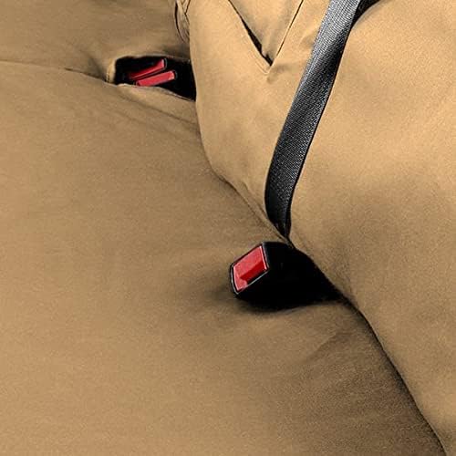 Covercraft Custom-Fit Rear-Second Seat Bench SeatSaver Seat Covers - Polycotton Fabric, Tan