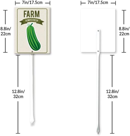 Eveokoki Aluminum Seed & Plant Labels - Plant Markes for Seedlings-Plant Tags for Pots - Garden Signs for Vegetable - Durable Markers for Plants Outdoor Waterproof - Garden Decor for Farmhouse