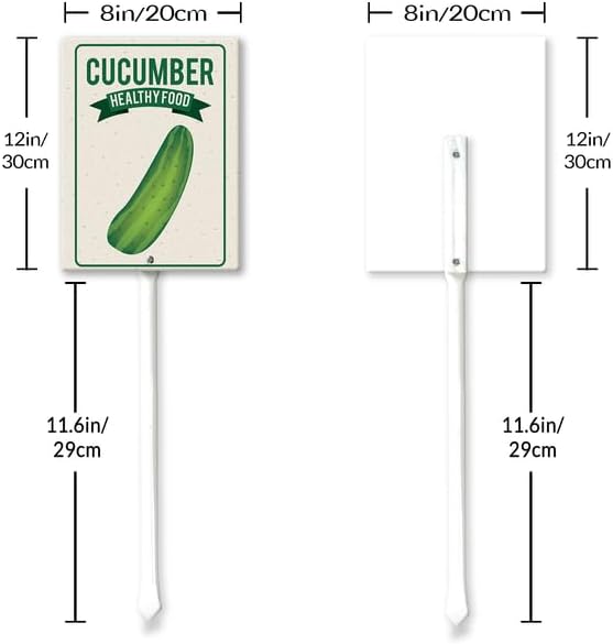 Eveokoki Aluminum Seed & Plant Labels - Plant Markes for Seedlings-Plant Tags for Pots - Garden Signs for Vegetable - Durable Markers for Plants Outdoor Waterproof - Garden Decor for Farmhouse