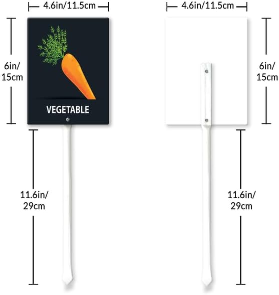 Eveokoki Aluminum Seed & Plant Labels - Plant Markes for Seedlings-Plant Tags for Pots - Garden Signs for Vegetable - Durable Markers for Plants Outdoor Waterproof - Garden Decor for Farmhouse