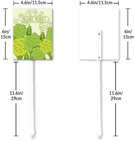 Eveokoki Aluminum Seed & Plant Labels - Plant Markes for Seedlings-Plant Tags for Pots - Garden Signs for Vegetable - Durable Markers for Plants Outdoor Waterproof - Garden Decor for Farmhouse