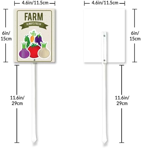 Eveokoki Aluminum Seed & Plant Labels - Plant Markes for Seedlings-Plant Tags for Pots - Garden Signs for Vegetable - Durable Markers for Plants Outdoor Waterproof - Garden Decor for Farmhouse