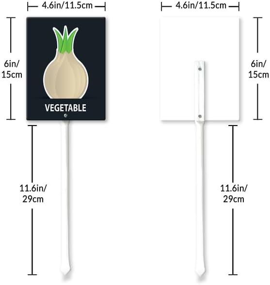 Eveokoki Aluminum Seed & Plant Labels - Plant Markes for Seedlings-Plant Tags for Pots - Garden Signs for Vegetable - Durable Markers for Plants Outdoor Waterproof - Garden Decor for Farmhouse