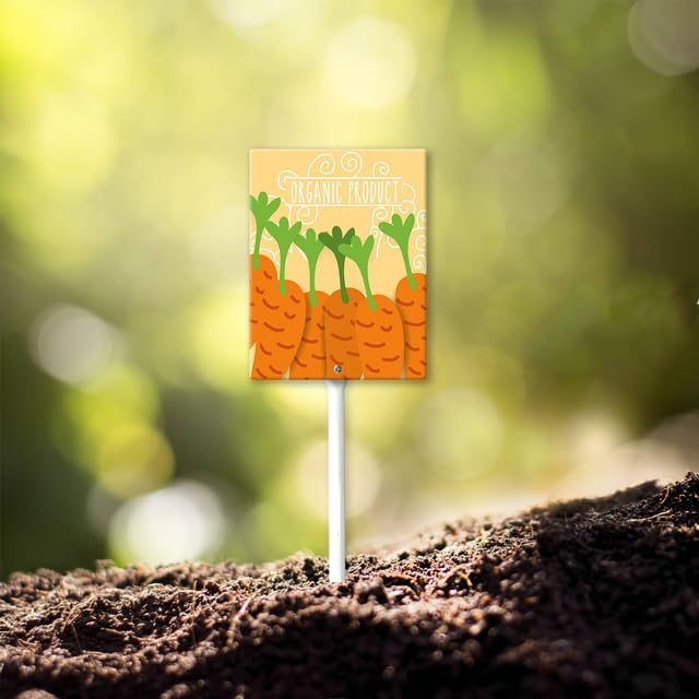 Eveokoki Aluminum Seed & Plant Labels - Plant Markes for Seedlings-Plant Tags for Pots - Garden Signs for Vegetable - Durable Markers for Plants Outdoor Waterproof - Garden Decor for Farmhouse