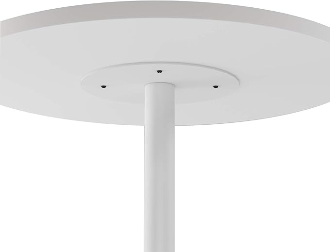 White Dining Table Round Small Office Table Conference Table Coffee Meeting Table for Office Boardroom Kitchen Living Room Waterproof Desktop Easy Assembly 31.5 inch