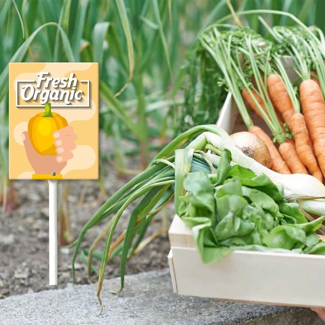 Eveokoki Aluminum Seed & Plant Labels - Plant Markes for Seedlings-Plant Tags for Pots - Garden Signs for Vegetable - Durable Markers for Plants Outdoor Waterproof - Garden Decor for Farmhouse