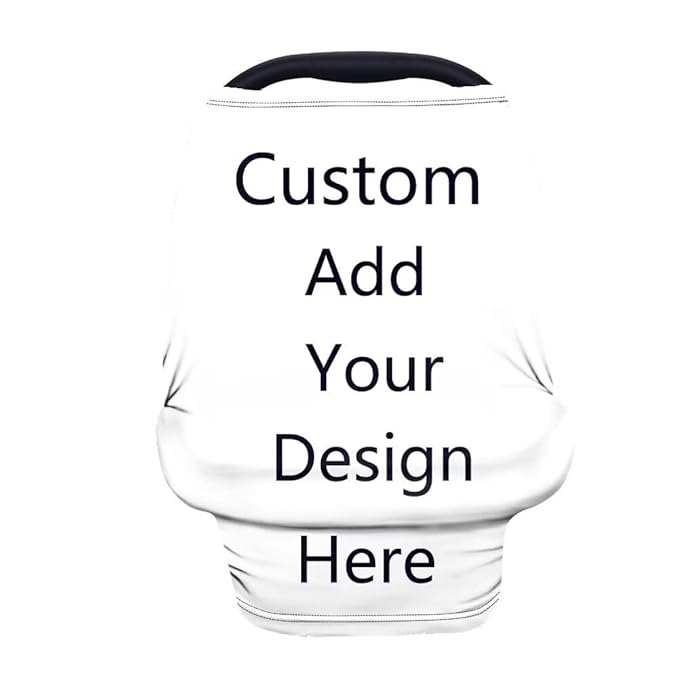 Forchrinse Custom Baby Car Seat Cover Breathable Nursing Breastfeeding Cover Soft Infant Carseat Canopy for Boys Girls