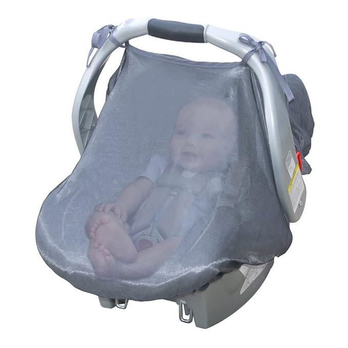 Jolly Jumper Solarsafe Cover for Car Seats - Mesh Net Protects Baby from UV Rays