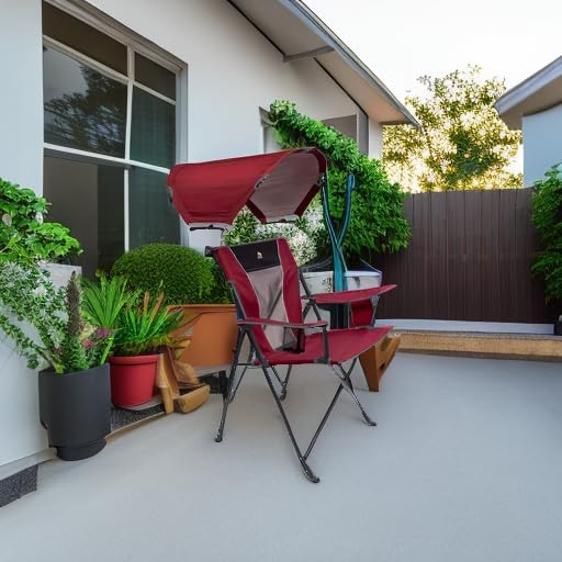 GCI Outdoor Sunshade Comfort Pro Chair, Cinnamon Red