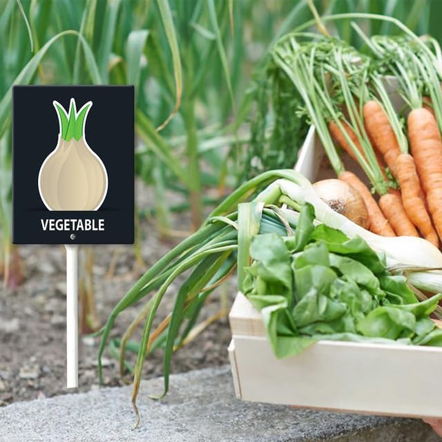 Eveokoki Aluminum Seed & Plant Labels - Plant Markes for Seedlings-Plant Tags for Pots - Garden Signs for Vegetable - Durable Markers for Plants Outdoor Waterproof - Garden Decor for Farmhouse