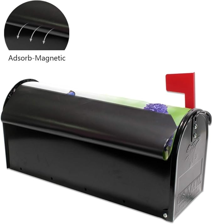ALAZA WOOR Spring Flowers Floral Magnetic Mailbox Cover MailWraps Garden Yard Home Decor for Outside Oversized-25.5" x20.8"