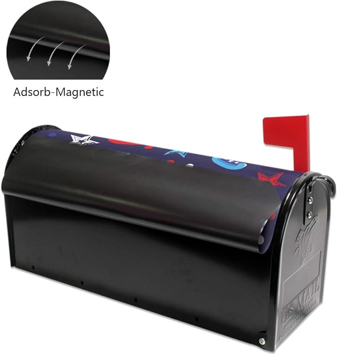 ALAZA 4Th of July Magnetic Mailbox Cover MailWraps Garden Yard Home Decor for Outside Standard Size-18"x 20.8"