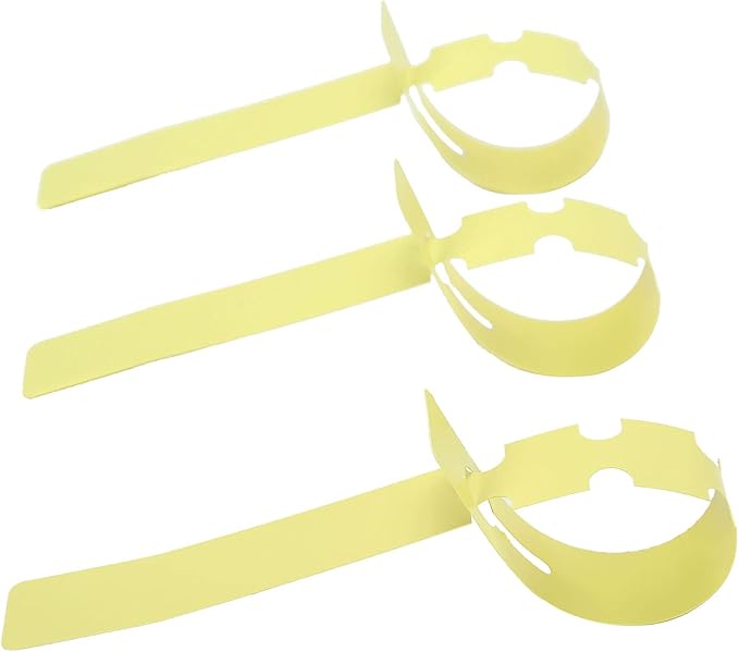 200 Pcs Yellow Plastic Plant Tags with a Marker Pen, Wrap Around Hanging Tree Tags Nursery Garden Labels Waterproof Nursery Garden Stakes, 2x20cm