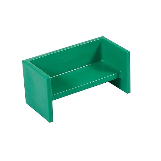 Children's Factory Adapta-Bench, CF910-031, Green, Kids Flexible Seating, Classroom, Preschool and Daycare Furniture, Indoor or Outdoor Toddler Chairs