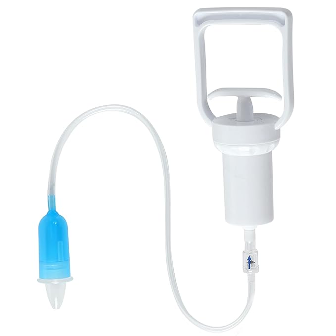 Nasal Aspirator Baby & Portable Hand Puller Nose Sucker, Strong Suction | Easy to Operate | Reusable | Easy to Carry & Soft Silicone Nose Cleaner for Baby Infant, Negative Pressure Principle