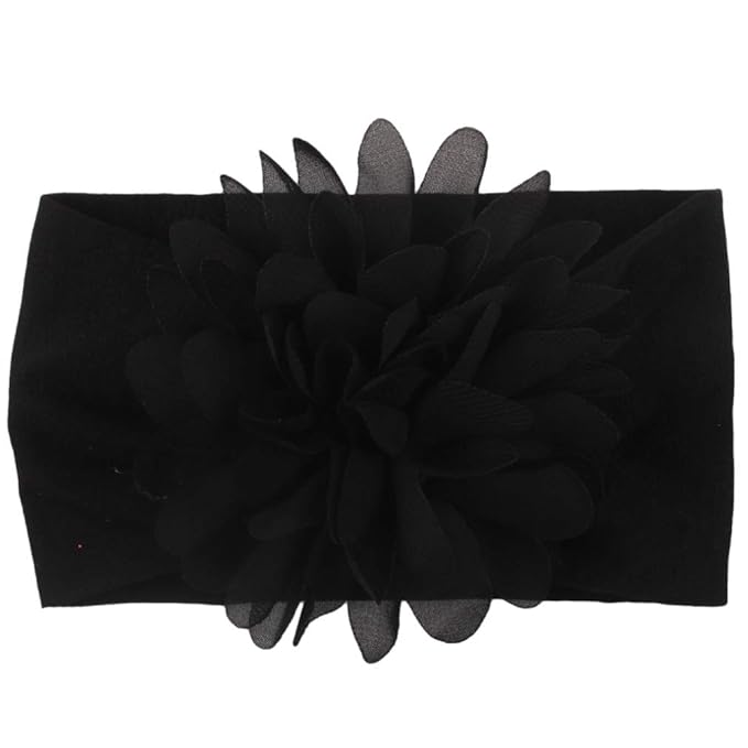 Toptim Baby Head Wrap Chiffon Flowers Newborn Infant Soft Nylon Headbands