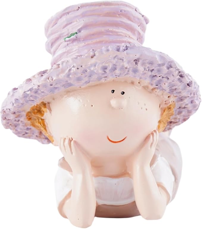 Lavender Outdoor Garden Resin Statues, Couple Boy & Girl Figurines, Perfect for Patio, Garden, Courtyard Decoration, Love - Themed Home Decor, Ideal Gift for Mom, Dad, Friends