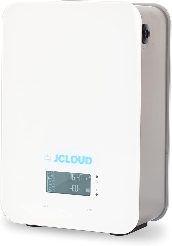 JCLOUD Upgrade Smart Scent Air Machine for Home, Hotel Scent Diffuser with Cold Air Technology, HVAC Scent Diffuser Cover Up to 2000 Sq. Ft | Waterless Aromatherapy Diffuser for Large Room, White