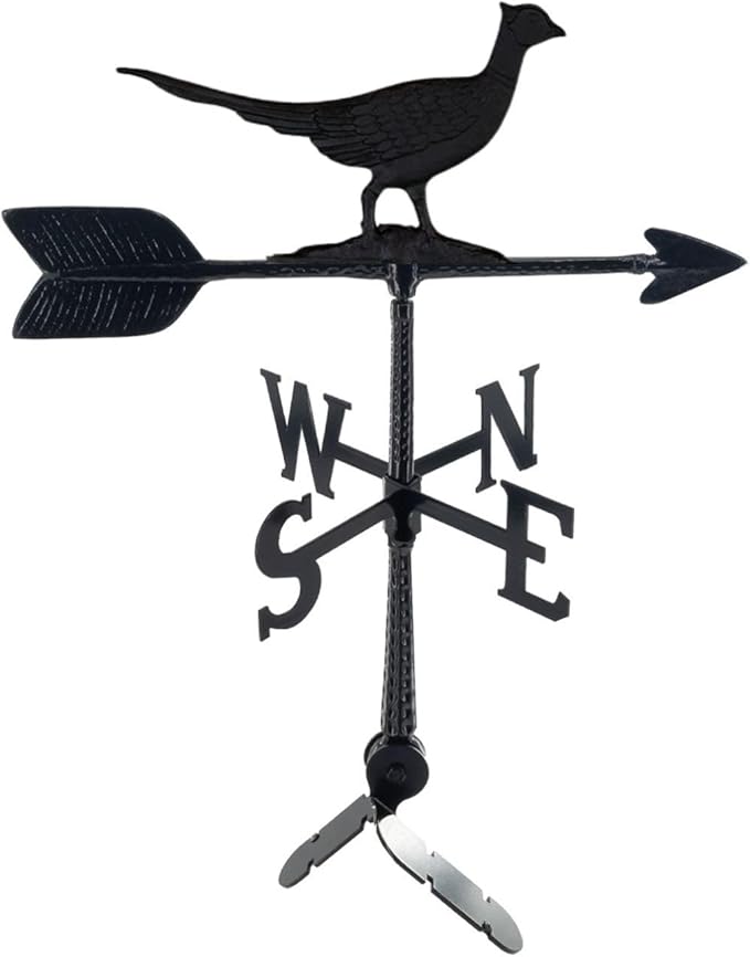 Montague Metal Products - Weathervane - Cast Aluminum Weathervane -Includes Roof Mount - 6 Colors Available (Pheasant, Hammered Bronze)