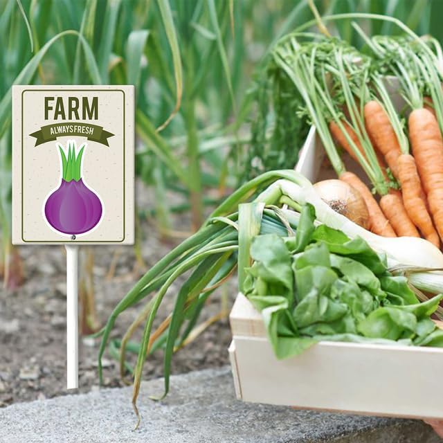 Eveokoki Aluminum Seed & Plant Labels - Plant Markes for Seedlings-Plant Tags for Pots - Garden Signs for Vegetable - Durable Markers for Plants Outdoor Waterproof - Garden Decor for Farmhouse