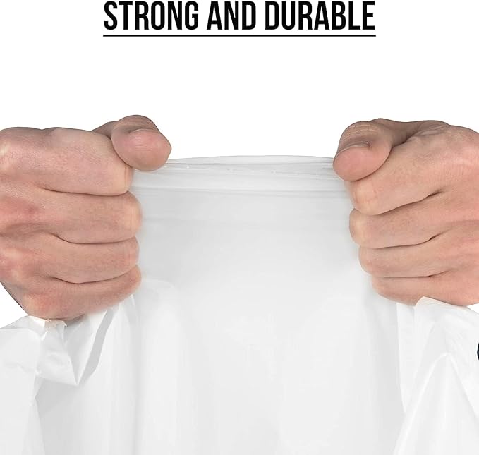 Aluf Plastics Tall Kitchen 13 Gallon Drawstring Trash Bags 0.9 MIL