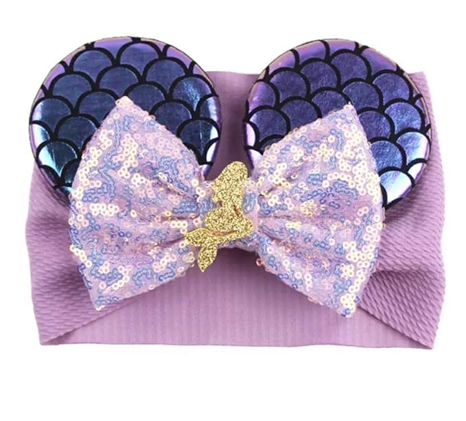 CLGIFT Minnie Ears Headband for Babies and Toddlers (Ariel)