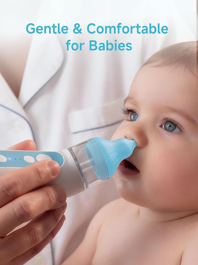 Nasal Aspirator Replacement Tips Compatible with Frida Baby Nose Sucker, Soft Silicone Tips for Infant & Toddler, BPA-Free Reusable Replacement Parts Accessories, 4pcs