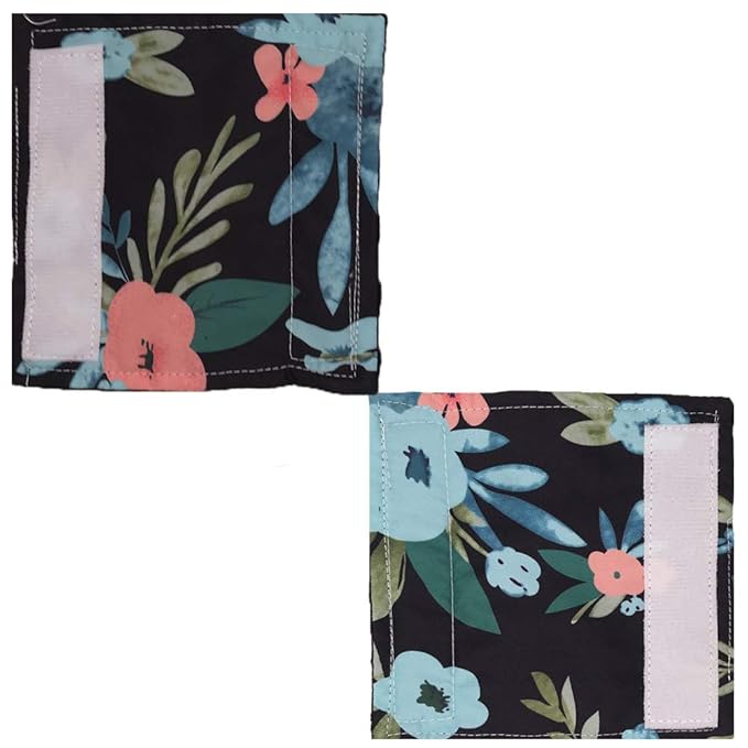 Baby Car Seat Neck Cover, Car Seat Strap Cover, Seat Belt Cushions Pads, Shoulder Strap Protectors, Reversible Pram Harness Covers in Minky Floral, Baby Neck Pad Protector