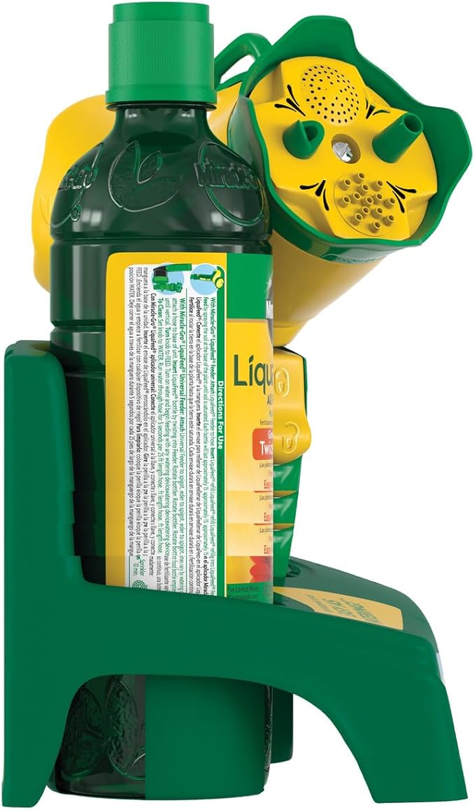 Miracle-Gro LiquaFeed All Purpose Plant Food Advance Starter Kit, For Flowers, Vegetables, Trees and Shrubs, One 16 oz. Plant Food and One Feeder
