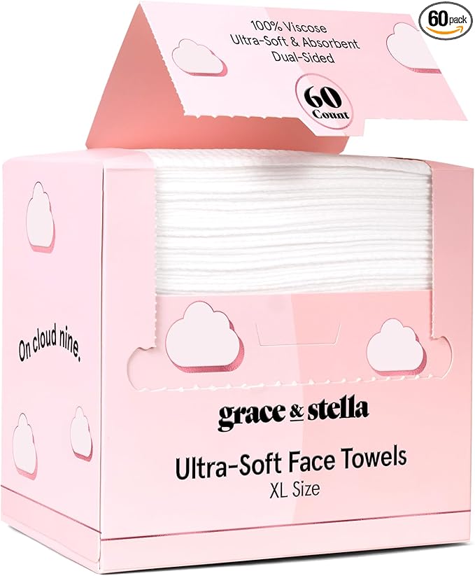 grace & stella Face Towels Disposable
