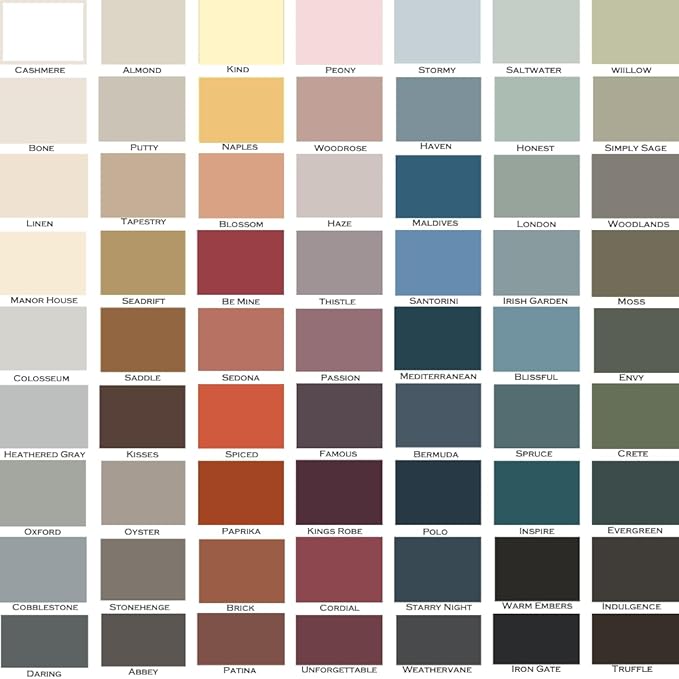 ALL-IN-ONE Paint, Durable cabinet and furniture paint. Built in primer and top coat, no sanding needed. Includes our 30 featured color card - Simply Sage (gray green), 8oz Sample