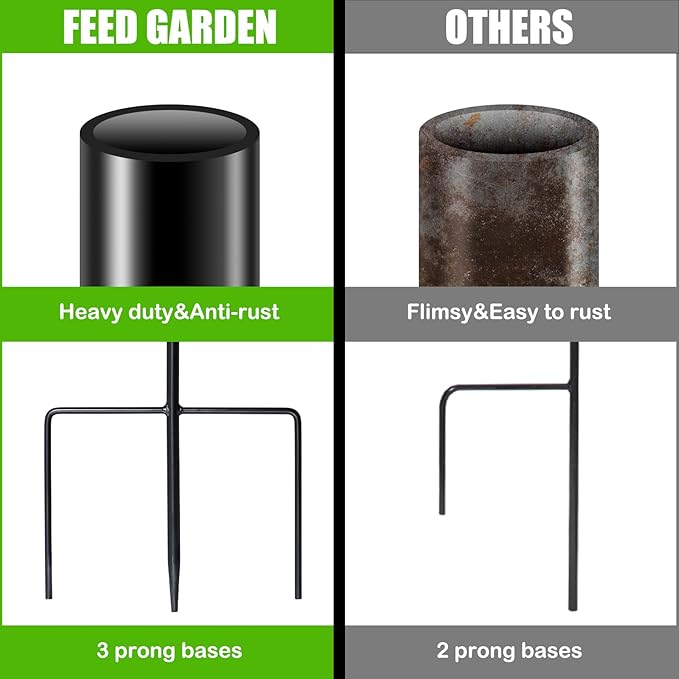 FEED GARDEN Adjustable 32 Inch Small Shepherd Hooks for Outdoor, Garden Hooks for Lanterns, Shepard Hooks for Hanging Plants, Bird Feeders, Solar Lights, Mason Jars, Weddings Decor,4 Pack