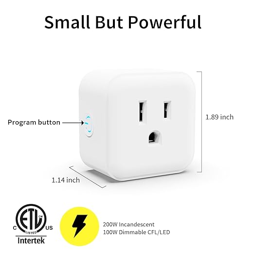 Minoston Z-Wave Outlet Dimmer, 800 Series Z-Wave Smart Plug, Z-Wave Hub Required, Alexa and Google Assistant Compatible, 200W (MP21ZD)