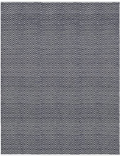 SAFAVIEH Boston Collection 4' x 6' Navy BOS682D Handmade Flatweave Cotton Area Rug - color: Navy, size: 4' x 6' (Rectangular)