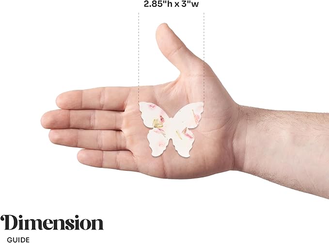 Wildflower Seed Paper - Set of 24 Pink Butterfly-Shaped with Envelope and Planting Instruction, Writable & Plantable Gift for Mom and Plant Lover, Ideal for Weddings, Memorials, Baby Shower