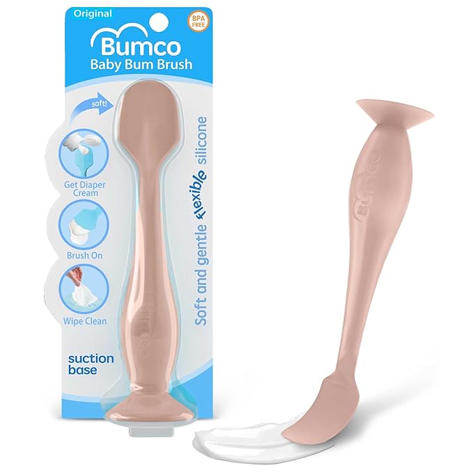Bumco Diaper Cream Spatula - BPA-Free Diaper Bag Essentials, Soft Butt Spatula Baby, Mom-Invented Butt Paste Spatula, Bumco Diaper Cream Spatula, Flexible Diaper Cream Applicator, Baby Bum Brush