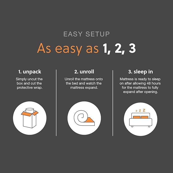Signature Design by Ashley Full Size 8 Inch Medium Firm Charcoal Gel & Green Tea Infused Memory Foam Mattress for Pressure Relief, Fiberglass Free, Mattress In A Box