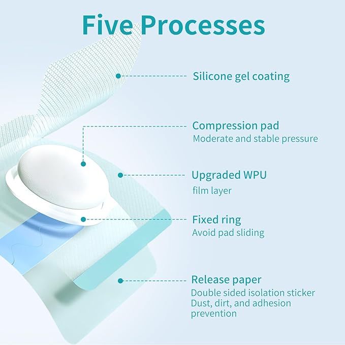 Baby Belly Navel Patches, Cotton Pads for Baby Belly Button, Baby Umbilical Hernia Patch, Newborn Navel Shaper Infant Essentials Must Haves (8 * 8CM 15PCS)