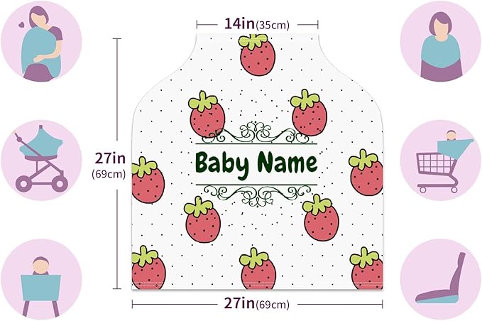 Baby Car Seat Stroller Cover Nursing Cover New Mom Breastfeeding Scarf Soft Stretchy Infant Carrier Cover Car Canopy Coverage