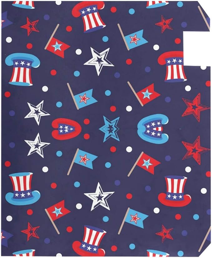ALAZA 4Th of July Magnetic Mailbox Cover MailWraps Garden Yard Home Decor for Outside Standard Size-18"x 20.8"