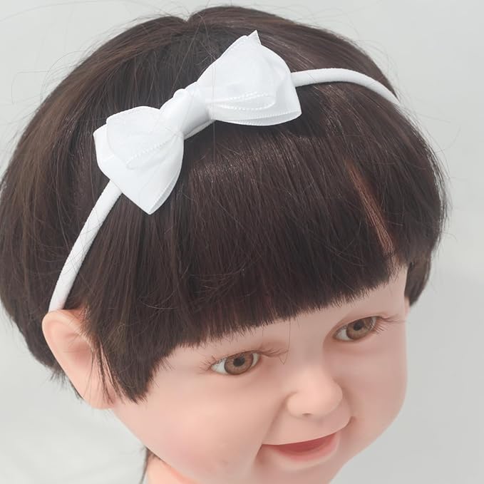 Nihao Baby Mini Small Bows for Preemie Baby New Baby Headband Set Infant Girl Gift -5 PCS