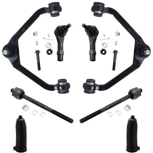 Detroit Axle - Front Upper Control Arms + Inner Outer Tie Rods + Boots Replacement for Ford Explorer Ranger Mazda B2500 B3000 B4