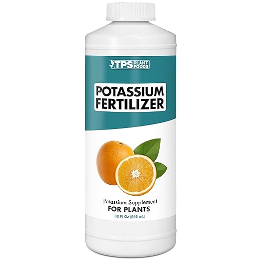 TPS NUTRIENTS Potassium Fertilizer for Plants, Boosts Growth, Budding and Flowering, Liquid Plant Food, 32 oz (1 Quart)