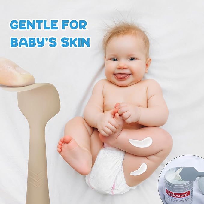 Baby Diaper Cream Spatula, Seeway 3 pack Baby Butt Paste Spatula, Diaper Cream Applicator for Newborn Babies-Baby Necessities - Suitable for Aquaphor, Desitin